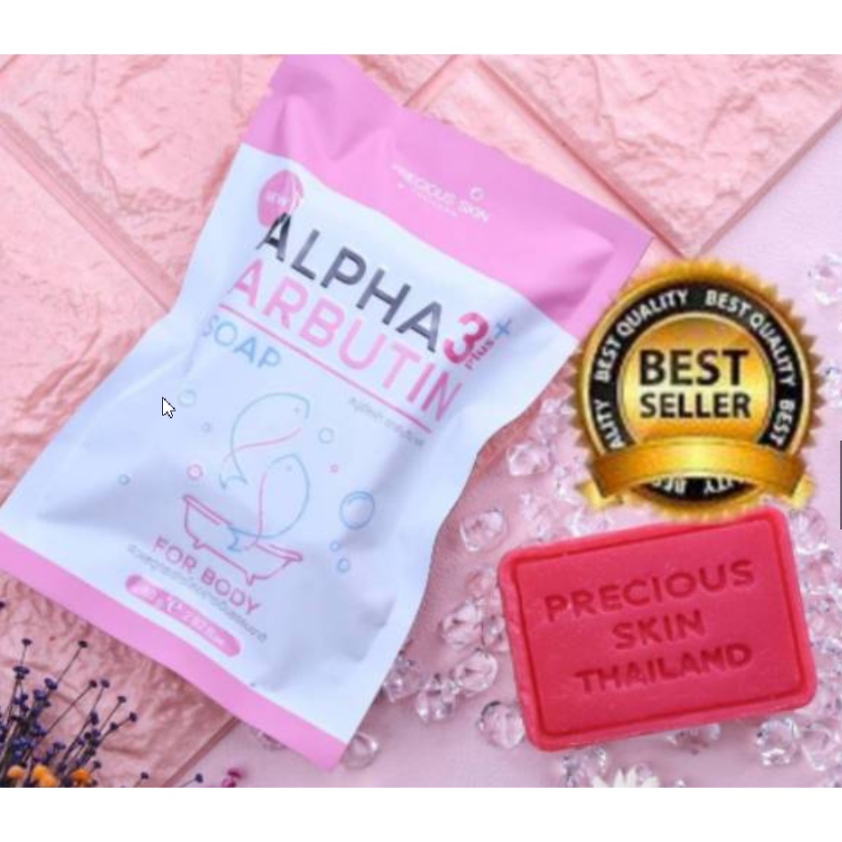 ALPHA ARBUTIN 3 PLUS COLLAGEN WHITENING SOAP 100% ORIGINAL THAILAND