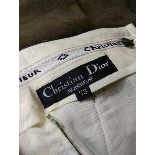 Vintage 90s Christian Dior Monsieur Pleated Tweed Trousers