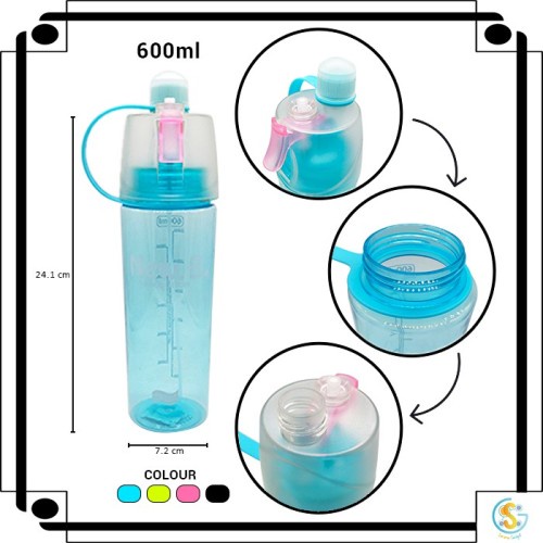 READYSTOCK!! Botol Minum Sport New B Sport Spray Drinking Botle 600ml Bpa Free