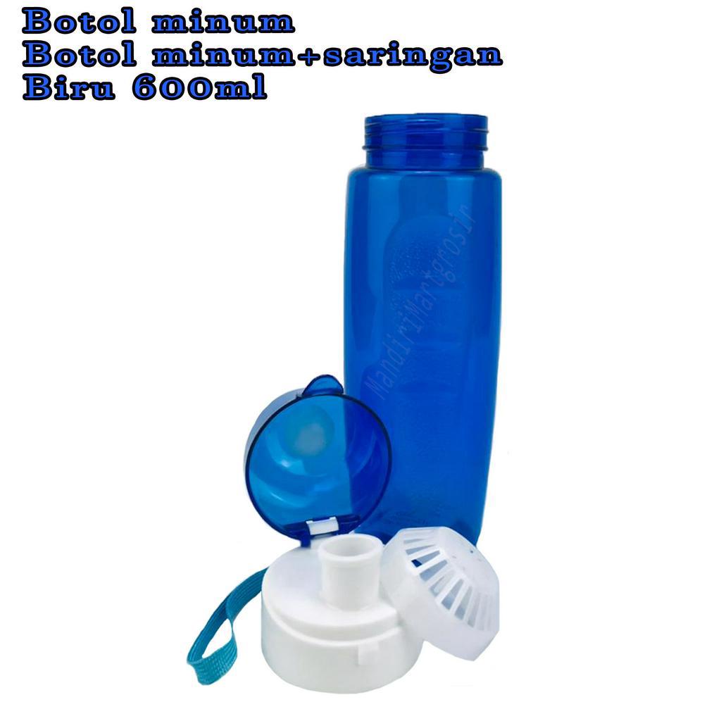 botol plastik*Botol minum* Botol minum + saringan* Botol Warna* 600ml