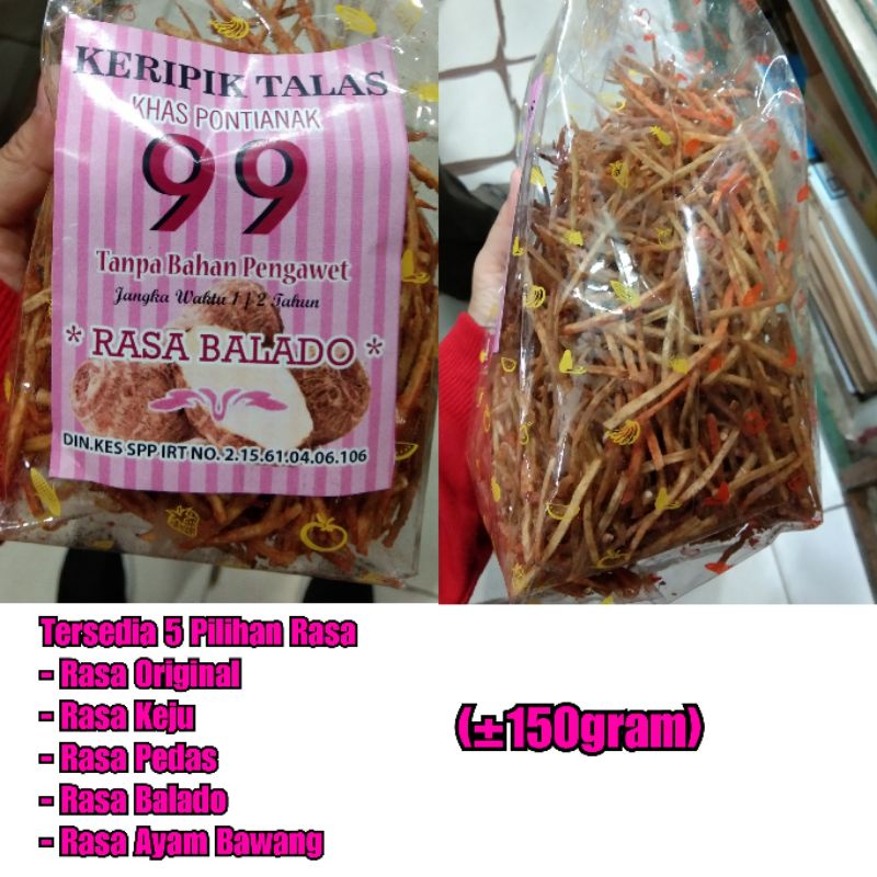 

Stik Talas 99 / Keripik Talas Khas Pontianak / Stick Talas Mie / Snack Talas / Oleh Oleh Khas Pontianak Kalimantan Barat