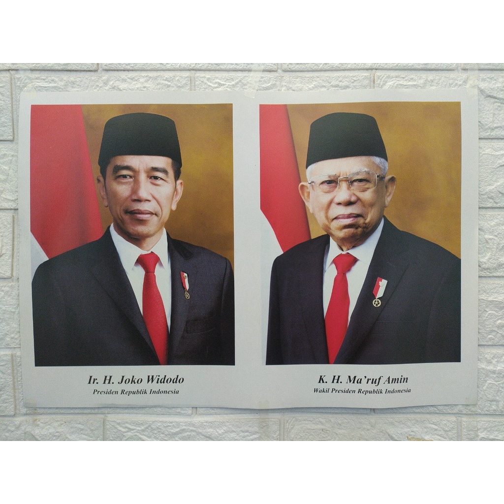 Gambar Presiden dan wapres komplit Terbaru Pajangan Dinding Poster Presiden Tanpa Bingkai Hiasan