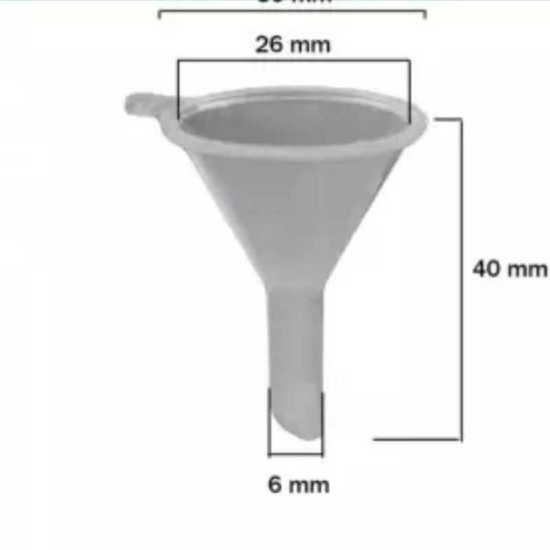 CORONG MINI ISI ULANG PARFUM ALAT LAB Funnel Mini