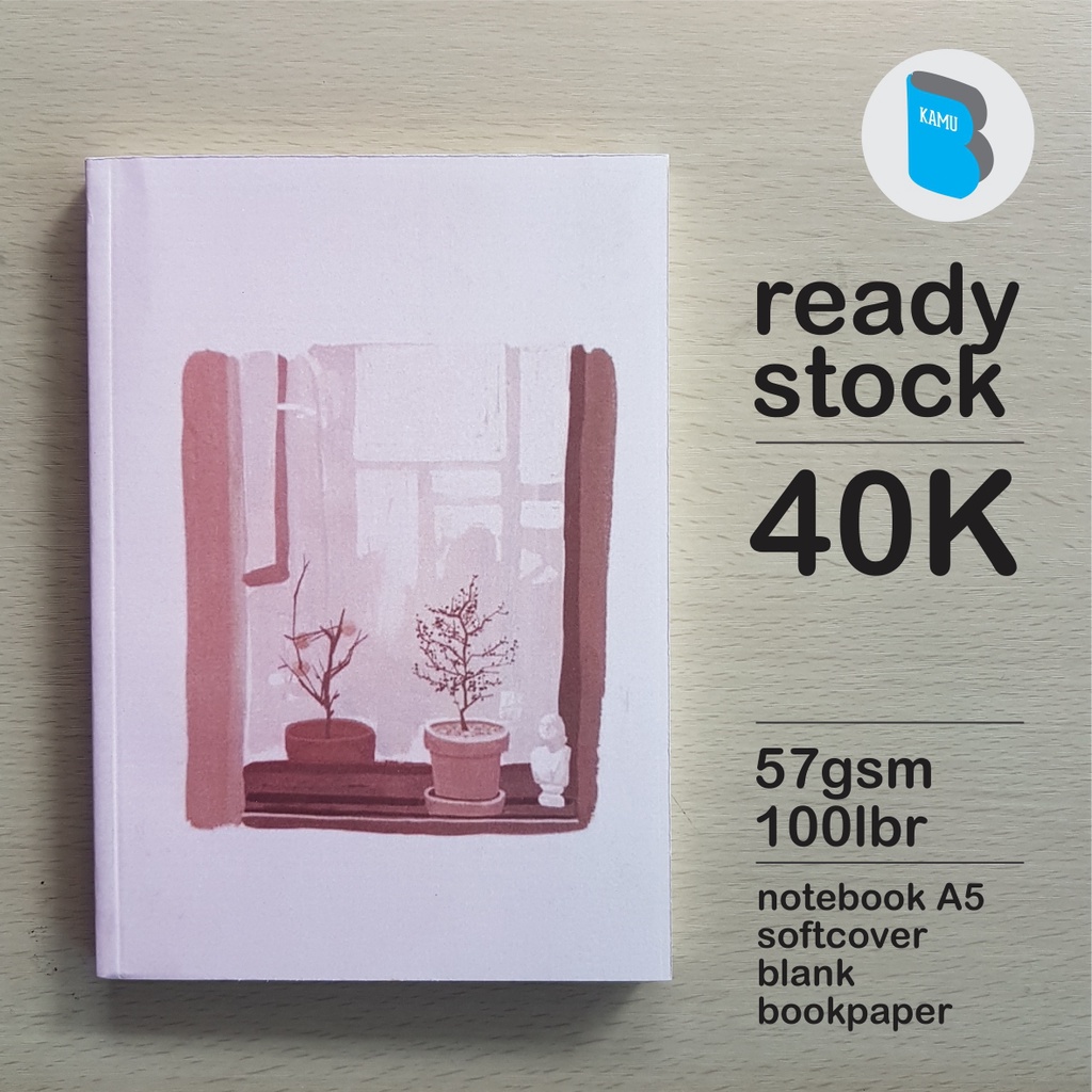 

[57/72/90 gsm] Notebook A5 Buku Catatan Diary Jurnal Bookpaper - Window