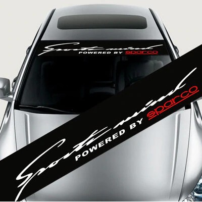 Promo Stiker  Kaca  depan  belakang Mobil  Sport Mind by 