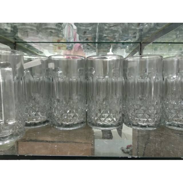 (Ready stock) Gelas besar mug | gelas jumbo | gelas es teh jumbo | gelas cafe | souvenir pernikahan