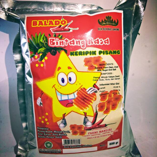 

Kripik pisang pedas