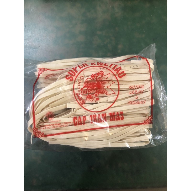 

Kwetiau Cap Ikan Mas 200 gr