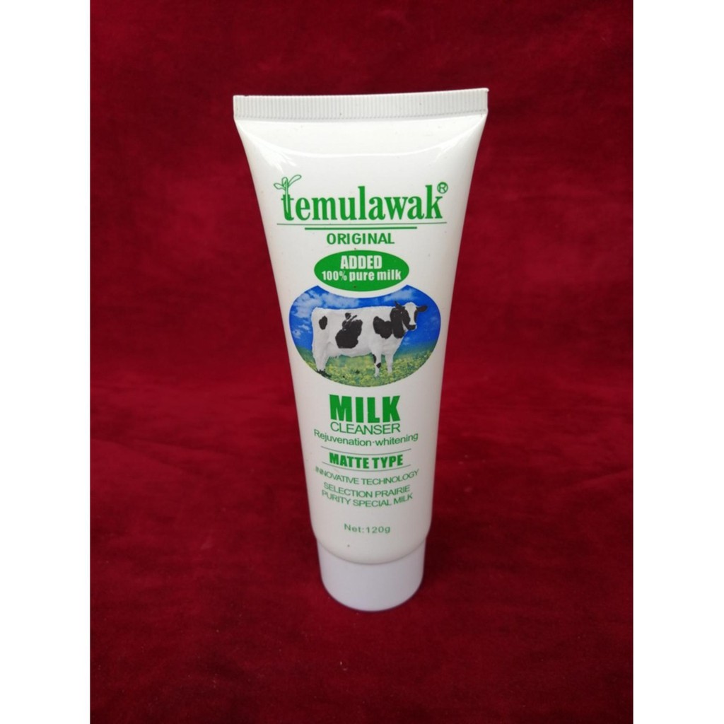 Temulawak Milk Cleanser Facial Scrub 120 gram Sabun Susu Pembersih Wajah Original