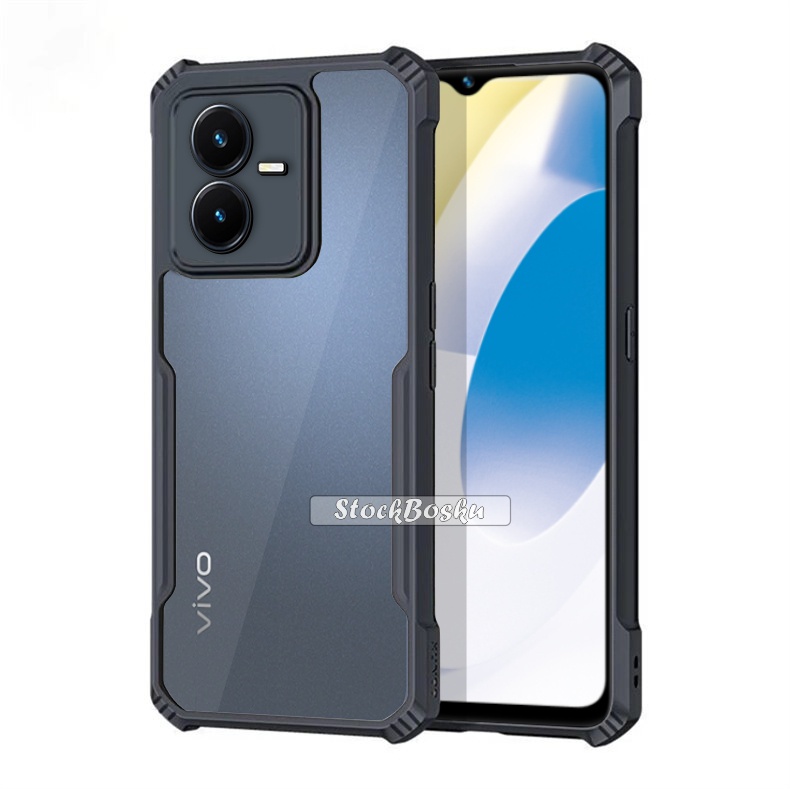 Case Vivo Y22 / Vivo Y22s Hard Case Shockproof Fusion Armor Transparant Casing Handphone