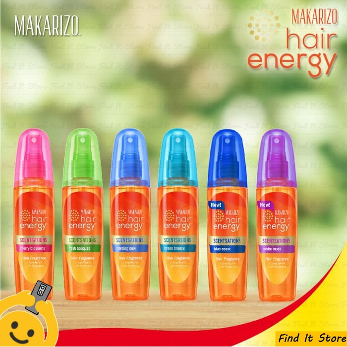Makarizo Hair Energy Scentsations Hair Fragrance Parfum Rambut Vitamin UV Protection 30ml 100ml