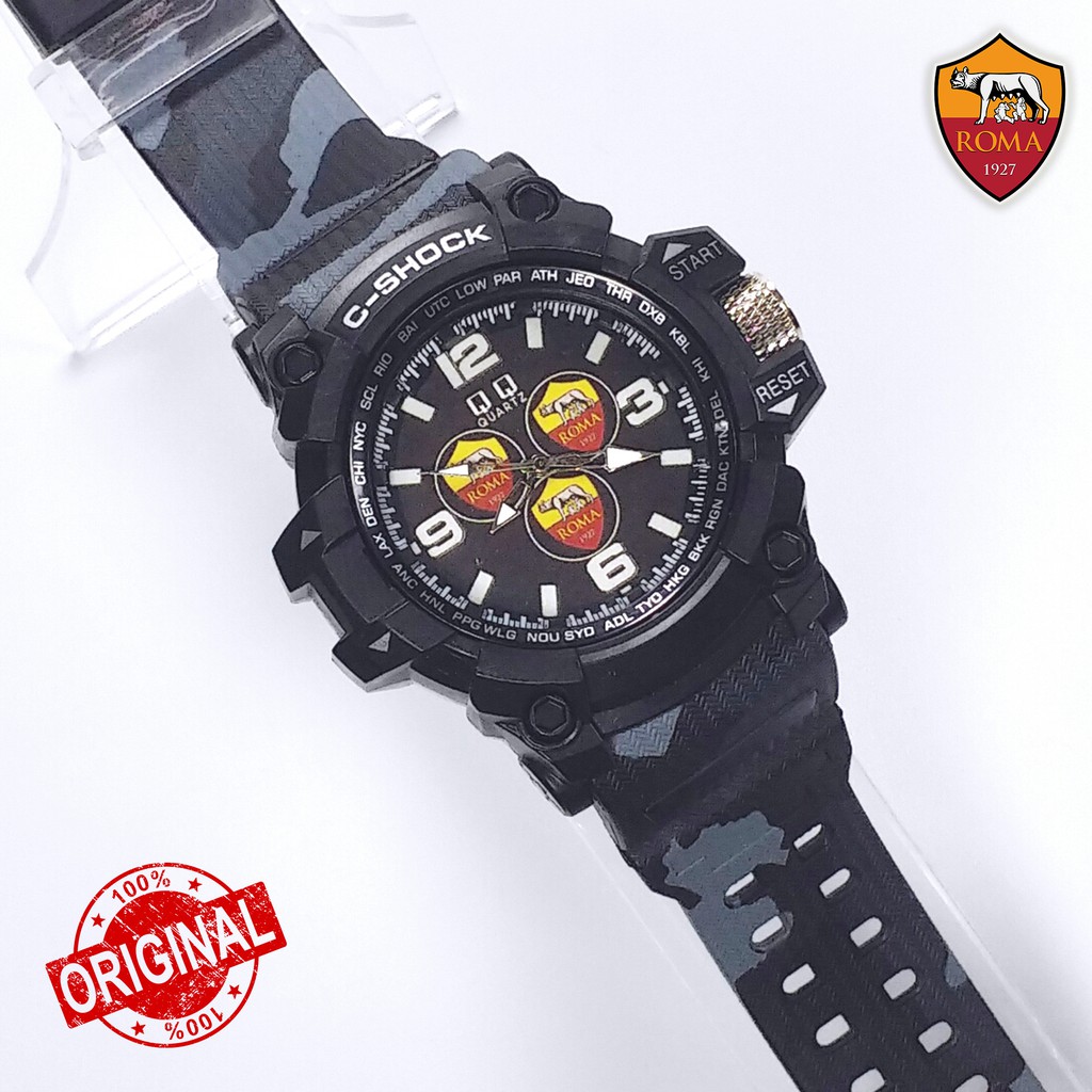 [SPECIAL EDITION] Jam Tangan As Roma Outdoor Army Hitam