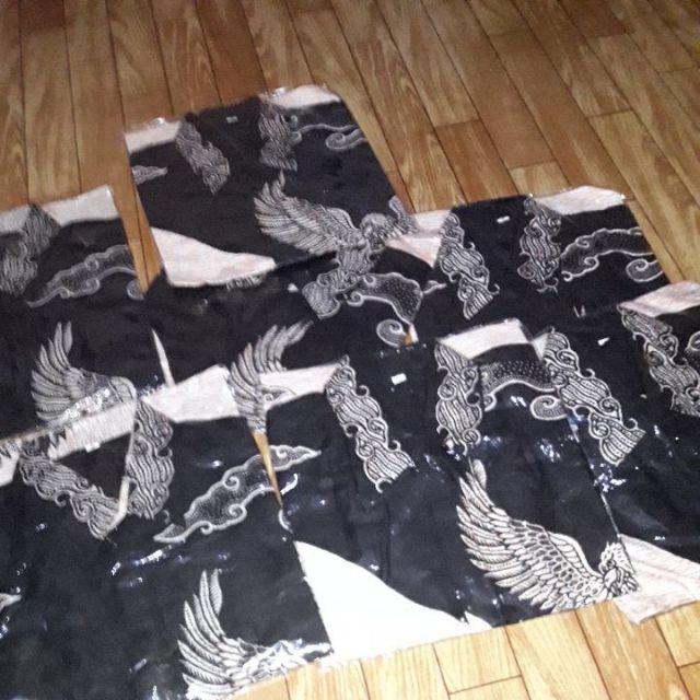 Kemeja Batik Lengan Panjang Size M L Xl Xxl Motif Bakung