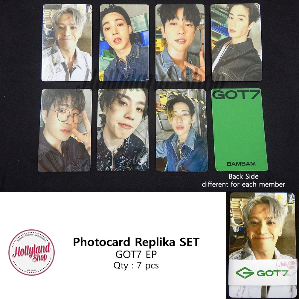 PC Photocard Replika Set GOT7 (Laminasi Glossy) Bambam Jackson Jinyoung Jay B Youngjae Yugyeom Mark