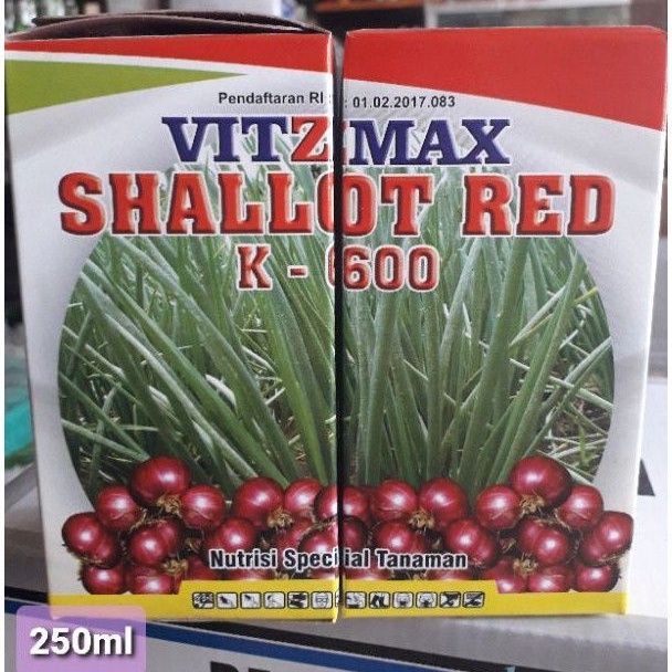 SHALLOT RED Hormon obat Pemerah Pembesar popor umbi bawang merah Vitzmax 250 ml