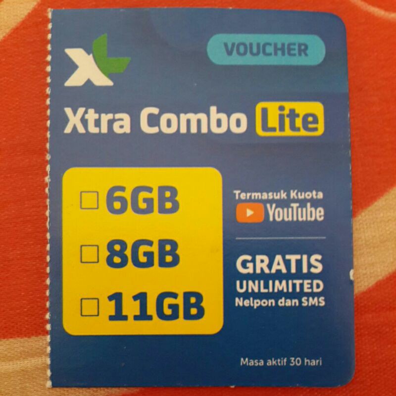Voucher XL Xtra Combo Lite 6GB