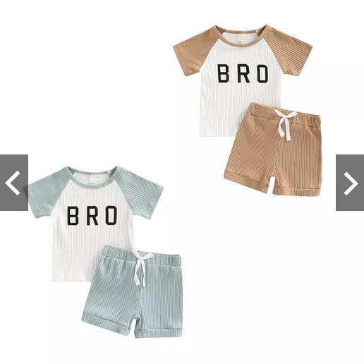 SETELAN ANAK UNISEX TULISAN BRO / SET TULISAN BRO