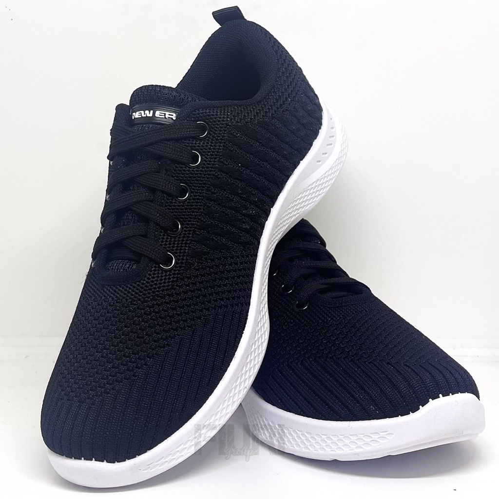 FIURI - NEW ERA Origina - CINDY 04 37-41 HITAM PUTIH - Sepatu Kets Wanita - Sneakers Wanita - Sepatu Olahraga Sport Wanita - Sepatu Casual - Sepatu Jogging Lari Fitness Gym Senam Wanita - Sepatu Anak Perempuan Cewek -Sepatu Sekolah Bertali SD SMP SMA