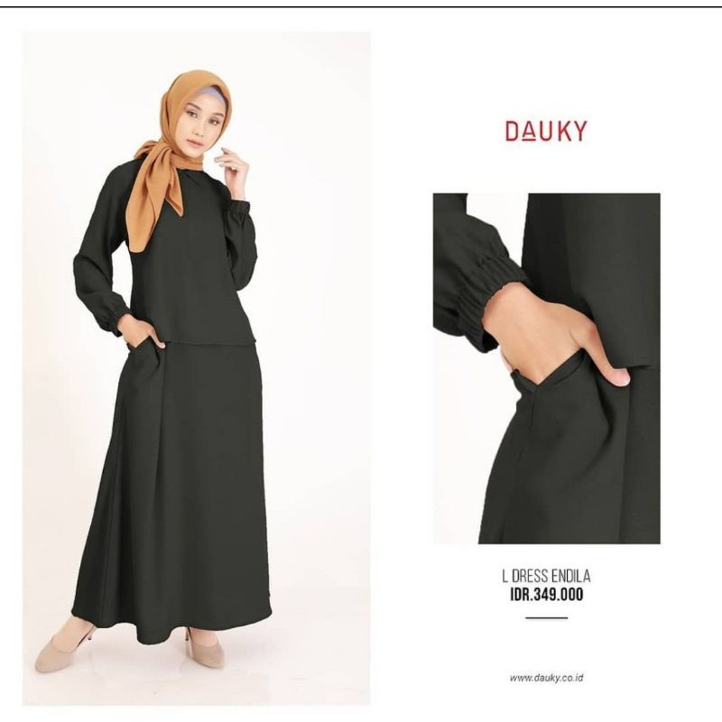 GAMIS MUSLIM POLOS ENDILA DRESS DAUKY