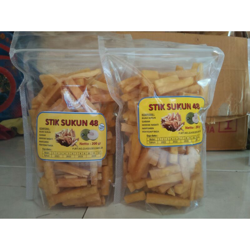 

MAKANAN RINGAN STIK SUKUN MENTEGA UKURAN 200 Gram
