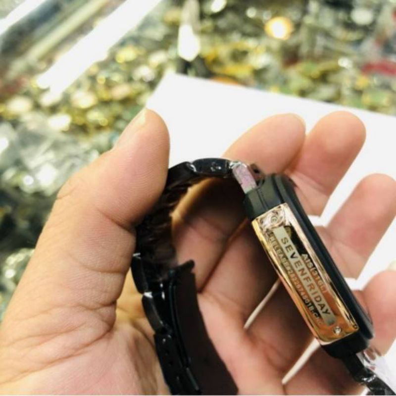 Jam tangan pria rantai analag super Premium model elegant water resistant