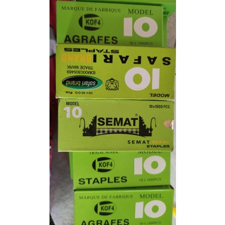 

isi staples kofa, safari dan semat