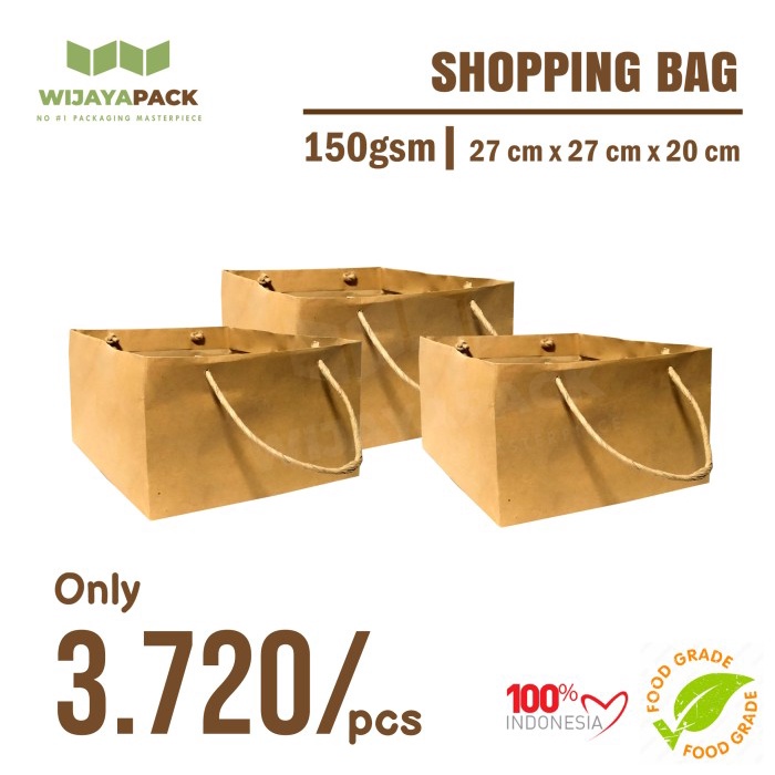 

✨ BISA COD ✨ SHOPPING BAG / GOODIE BAG 1 LUSIN Uk. 27cm x 27cm x 20cm ANTI JEBLOS