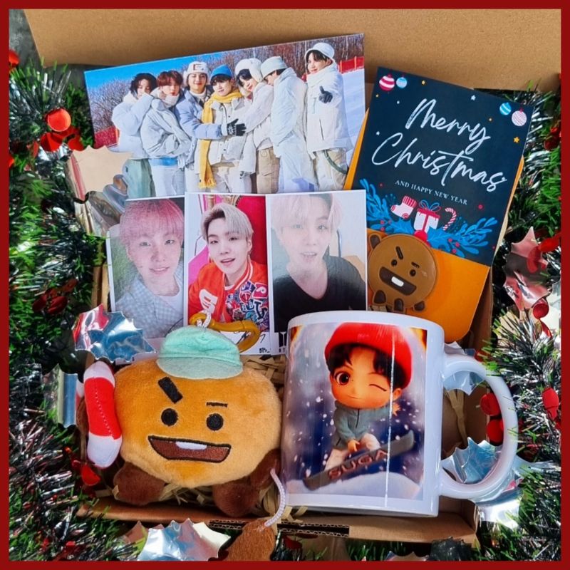 Hampers Natal BTS / Kado Natal BT21/ Christmas Hampers Mug BTS