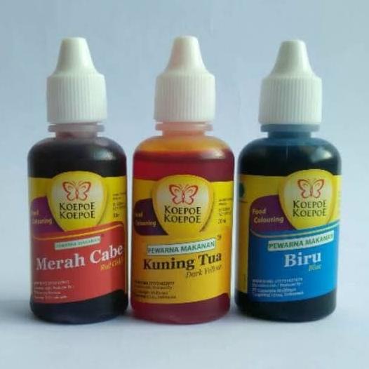 

DISKON PEWARNA MAKANAN KUPU" 1BOTOL 30ML TERBAIK