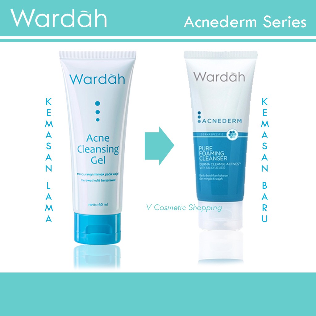 Wardah Acnederm Pure Foaming Cleanser 60ml