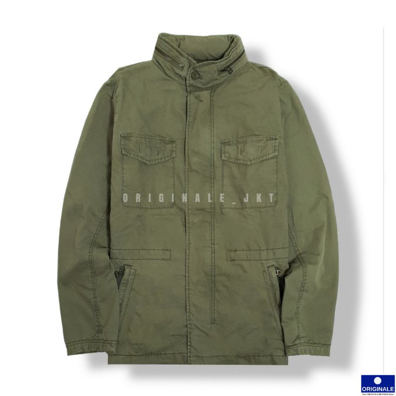 GP Military Jacket with Hidden Hood - Olive