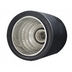 Downlight Outbow HItam 3,5 Inch Fitting e-27