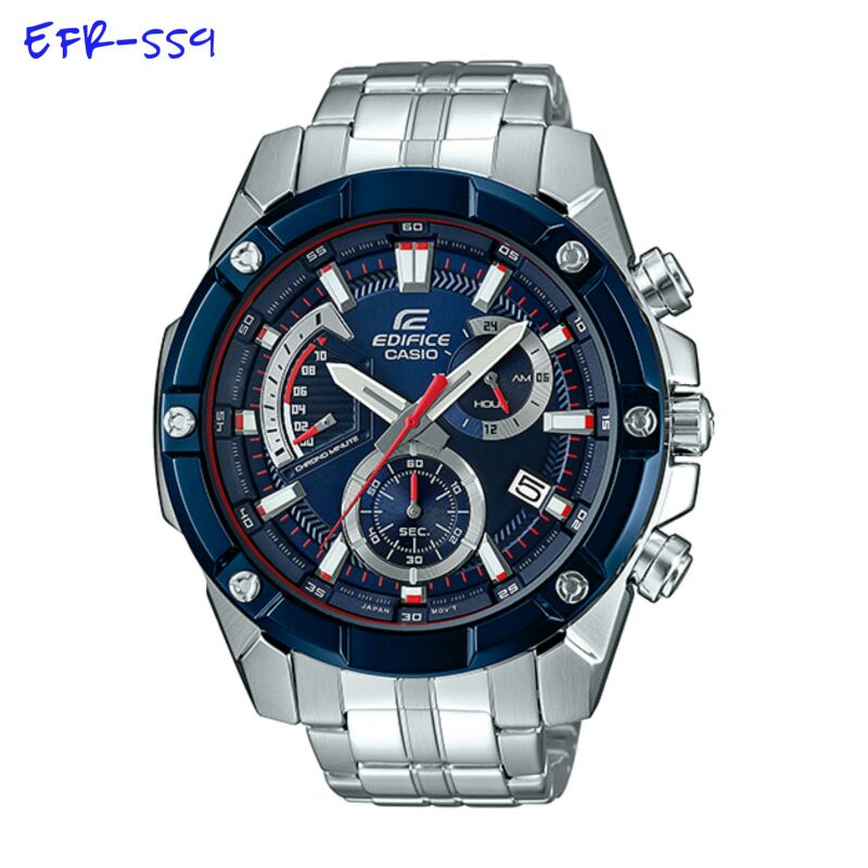 EDIFICE EFR559 JAM TANGAN PRIA GRSTIS BOX ORI