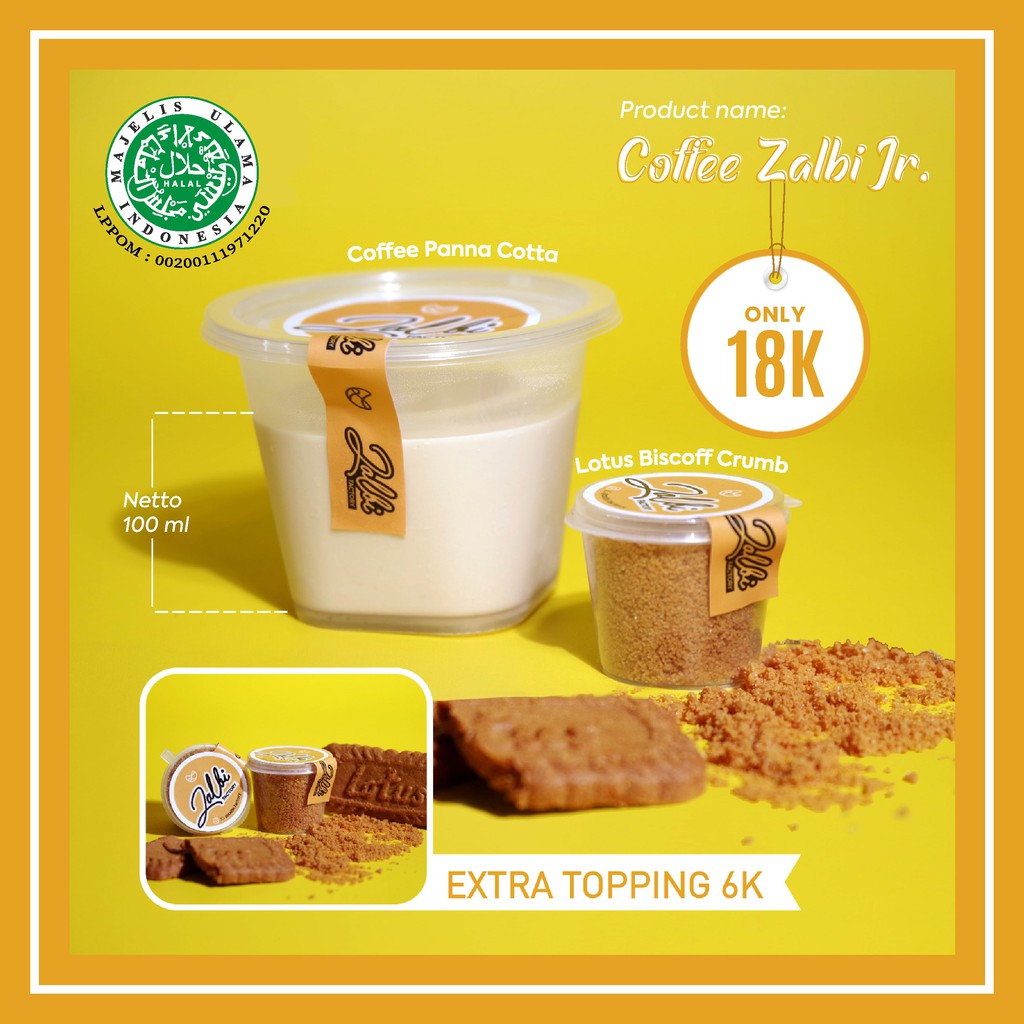 

Coffee Panna Cotta Zalbi Netto 100ml | Kelapa Gading | Dessert Box