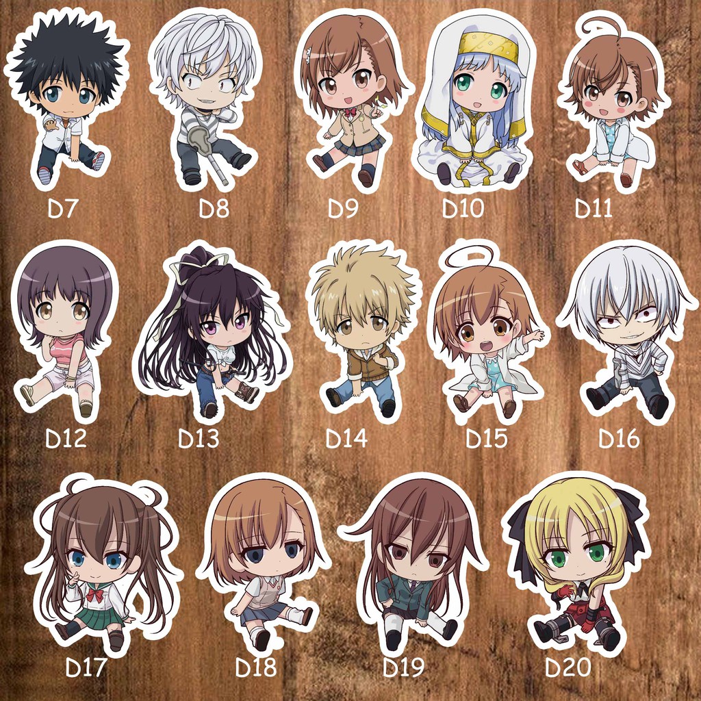 

Sticker stiker anime lengkap Toaru Majutsu no Index To aru Majutsu no Index seri 1