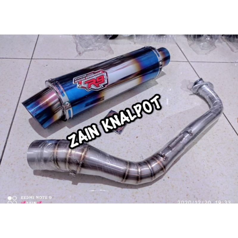KNALPOT SCOOPY KNALPOT RACING SCOPY KNALPOT SKUPI KNALPOT MOTOR HONDA SCOOPY MERK R9 MUGELLO