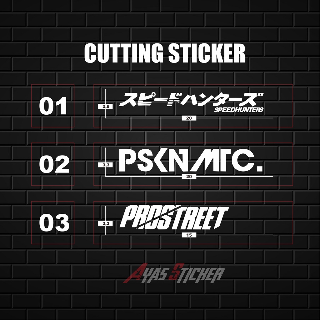 Stiker cutting - Stiker racing motor