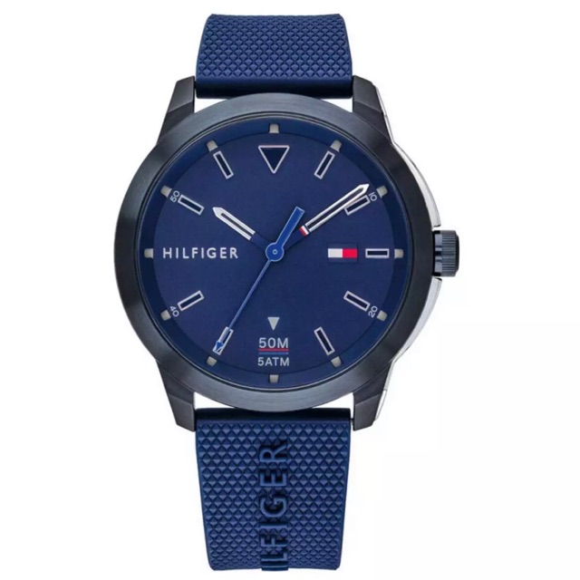 Jam Tommy Hilfiger Sneaker Blue ORIGINAL men pria 1791621