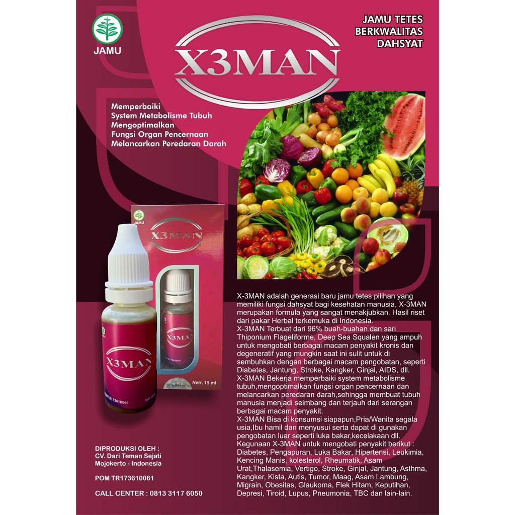 EXTRIMEN EKSTRIMEN EXTRIMAN X3MAN X-TRIMAN JAMU TETES BERKUALITAS DAHSYAT