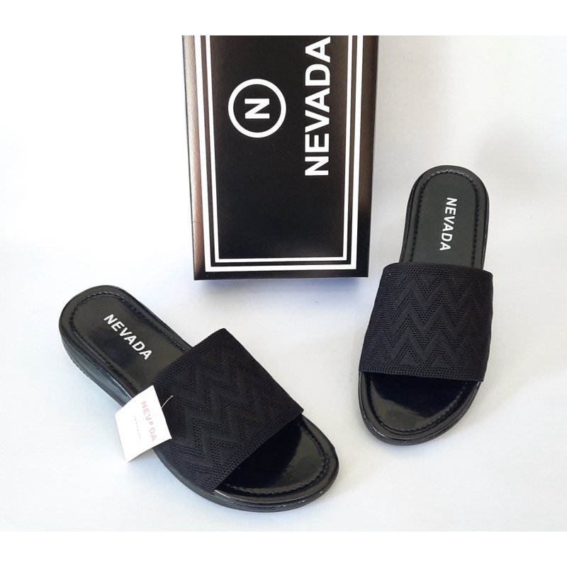 DISKON DAY! Sandal Selop Rajut Nevada (size 37-42) Slop Rajut Bisban - Sandal Wanita Nevada