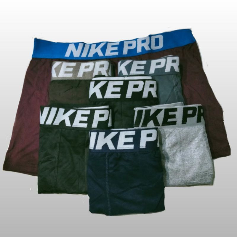 Emago - Celana Dalam Boxer Nikee Pro Boxer Pria 1 Box 3 pcs / Underwear Pria/ Boxer Murah / Sempak Cowo / Pakaian Dalam Pria / Celana Dalam Pria / Sempak Cowo / CD Laki-laki/ CD Celana Dalam Boxer Murah Warna Ukiran Jumbo