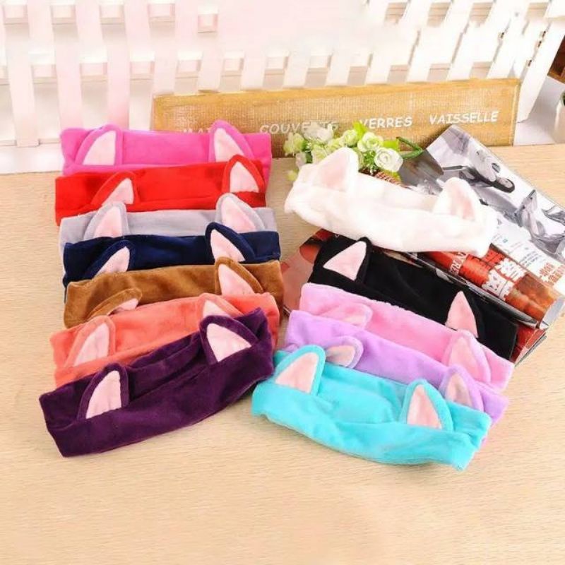 HH05 Headband Bandana Handuk Kuping Lucu