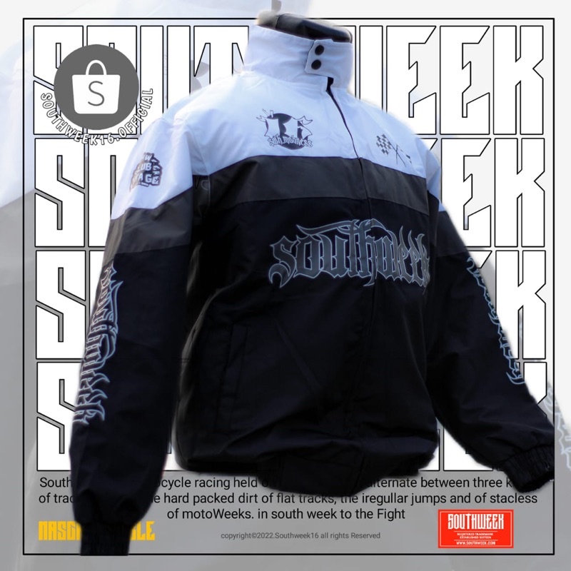 SOUTHWEEK | Nascar Jacket Motowear Racing Addiction - Jaket Motor Pria/Wanita-2