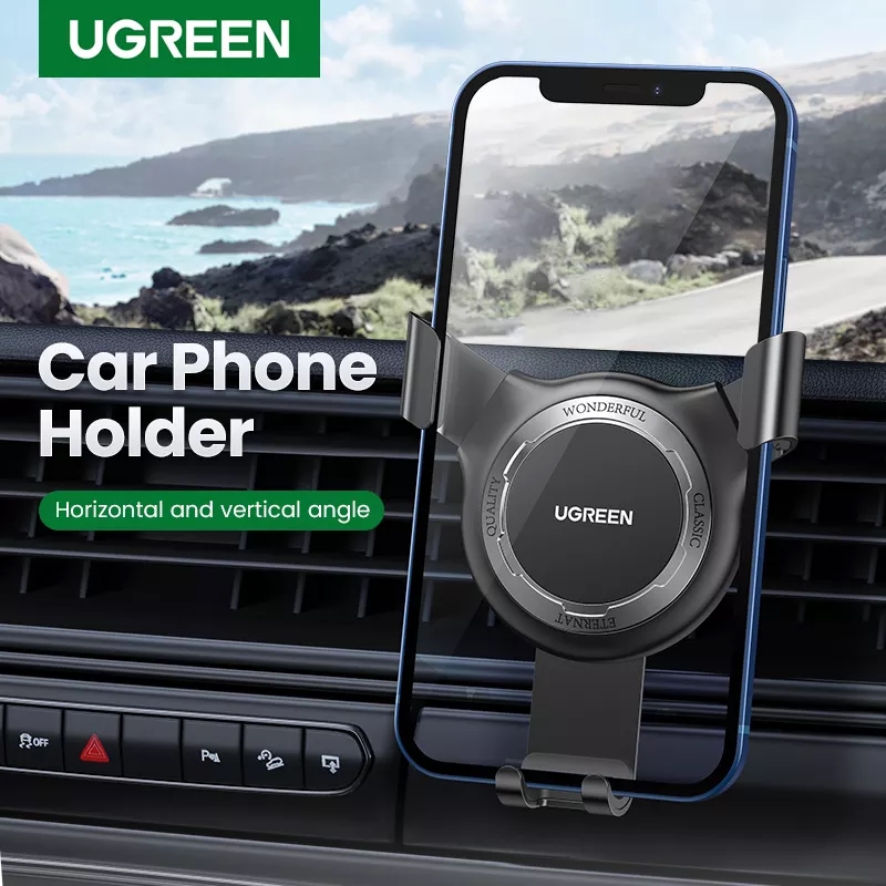 Samsung & Most of All Car Compatible with iPhone Rotating Adjustable Clip Universal Car Vent Phone Mount 2020 New Black Air Vent Phone Holder Hands Free Phone Mount for Car 