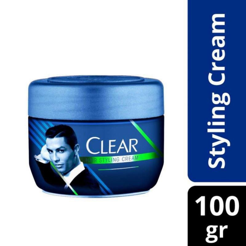 CLEAR HAIR STYLING CREAM ISI 100 GR (ANTI DANDRUFF) ORIGINAL~ASLI 100%