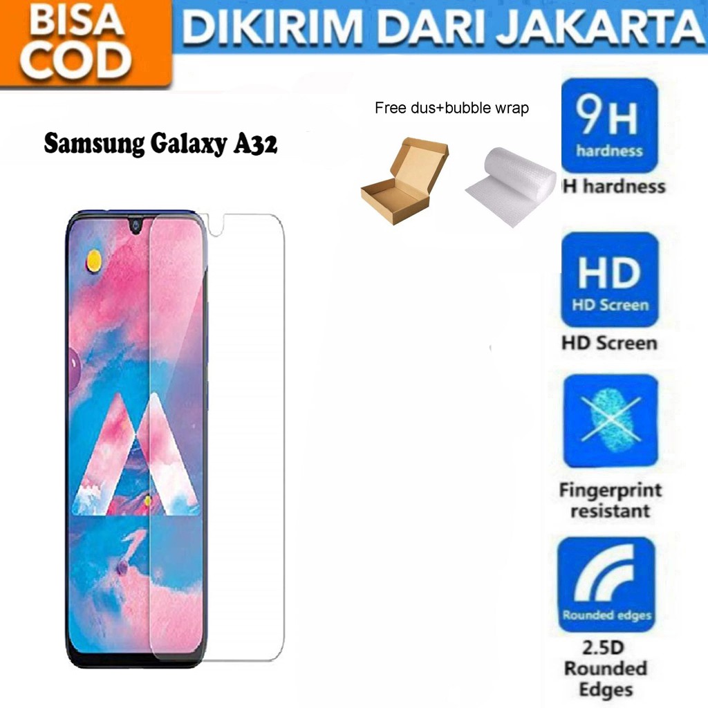 Tempered Glass Samsung Galaxy A32 4G Screen Protector Anti Gores