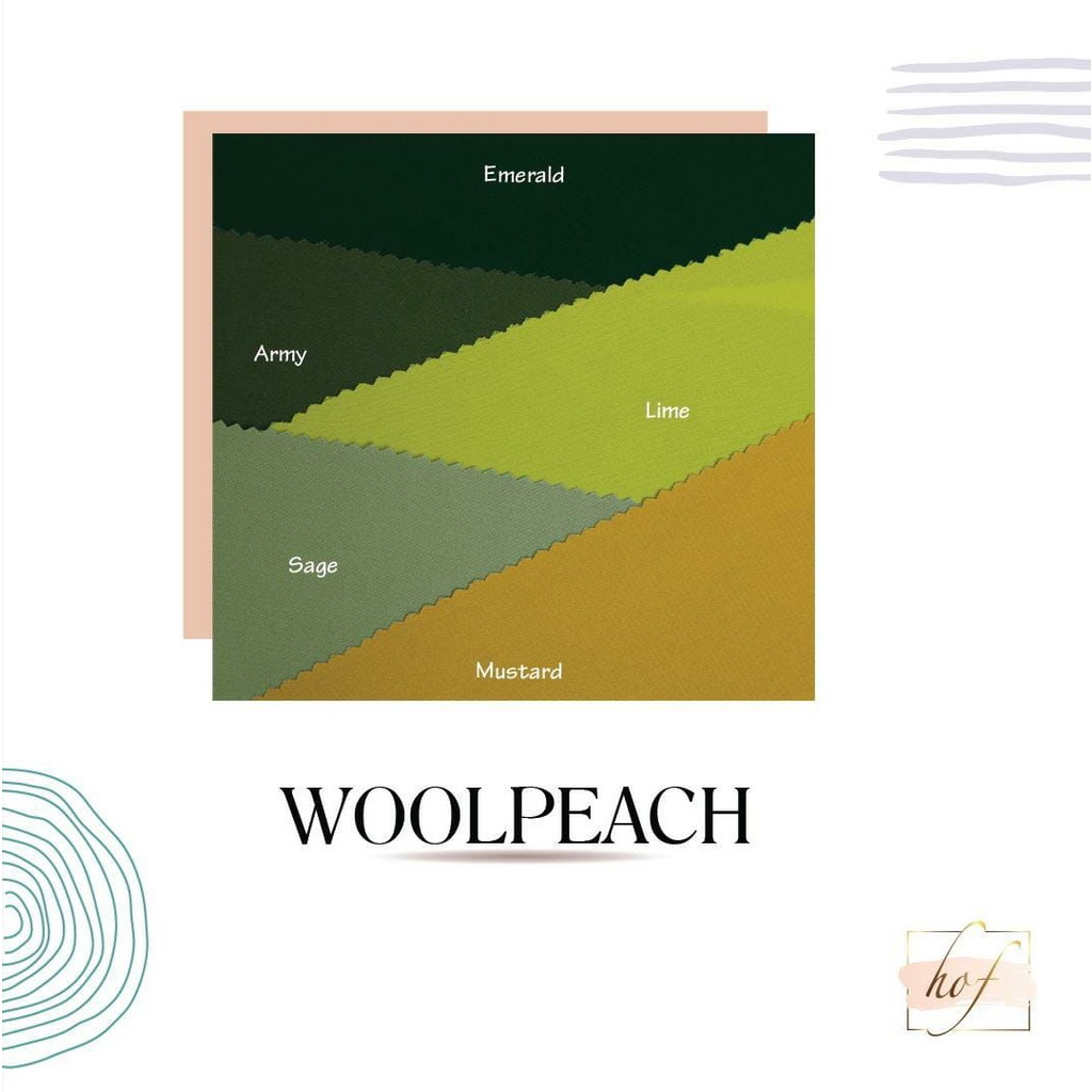 Kain woolpeach / wolfis PER YARD