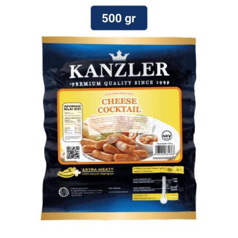 

Kanzler Sosis Cheese Cocktail 500g