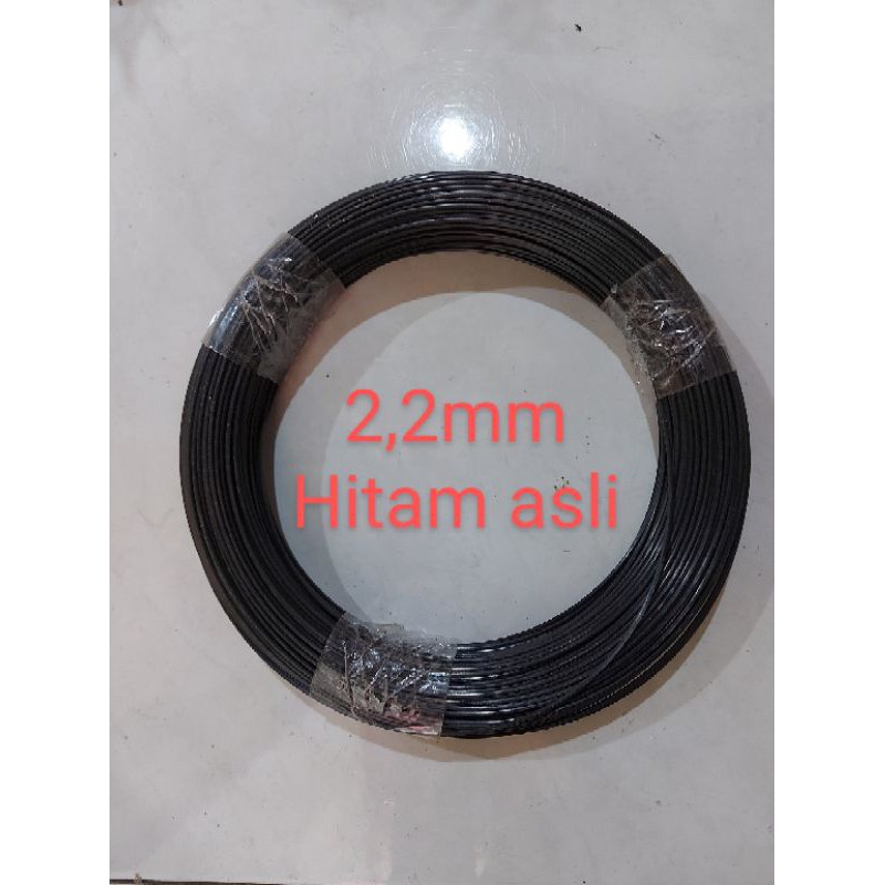 Ruji jeruji fiber roll warna hitam ukuran 2,2 mm ruji fiber hitam