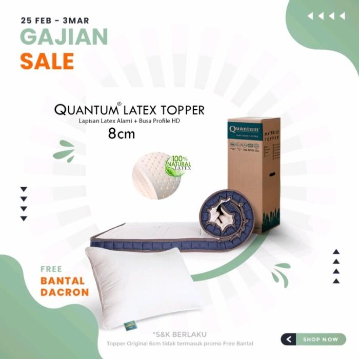 Quantum Latex Topper 180x200 cm Mattress Topper Kasur in the Box